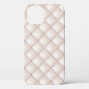 Case-Mate iPhone Case Cuir crème, texture vintage de rembourrage.