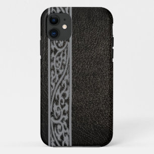 Etui iPhone Case-Mate Cuir noir