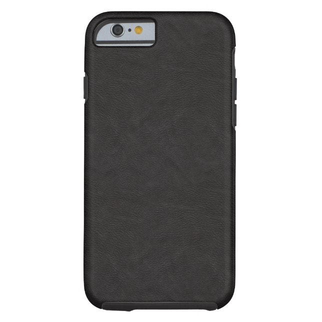 Coques Case-Mate iPhone Cuir noir texturisé 2 (Dos)