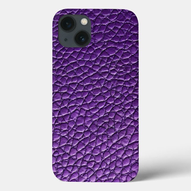 Coques Case-Mate iPhone Cuir Violet Esthétique Style Designer Chic (Verso)