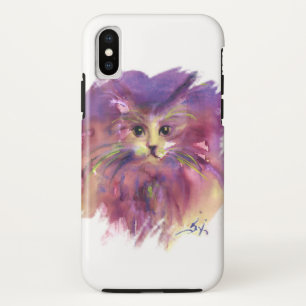 Case-Mate iPhone Case CUISINE À VIDE, PORTRAIT DE CHAT DE CUISINE, Blanc