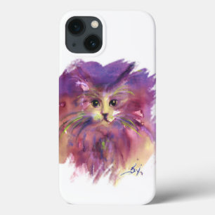 Coques Pour iPhone CUISINE À VIDE, PORTRAIT DE CHAT DE LA CUISINE, Bl