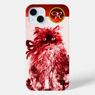 Coque iPhone 15 Mini CUISINE - CUISINE AVEC ROSES ROUGES Gemstone Monog