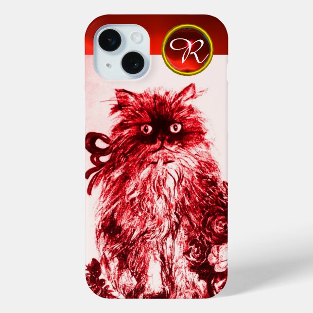 Coques Case-Mate iPhone CUISINE - CUISINE AVEC ROSES ROUGES Gemstone Monog (Verso)