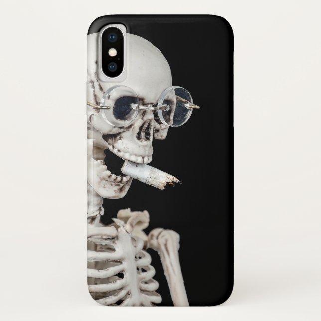Coques Case-Mate iPhone cul de cigarette fumeur squelette (Dos)