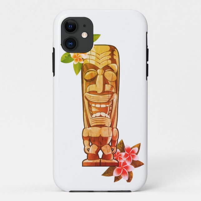 Coques Case-Mate iPhone Culture Tiki Hawaiian Tiki masque à barre (Dos)