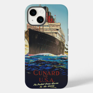 COQUE POUR iPhone 14 CUNARD OCEAN LINER AQUITANIA