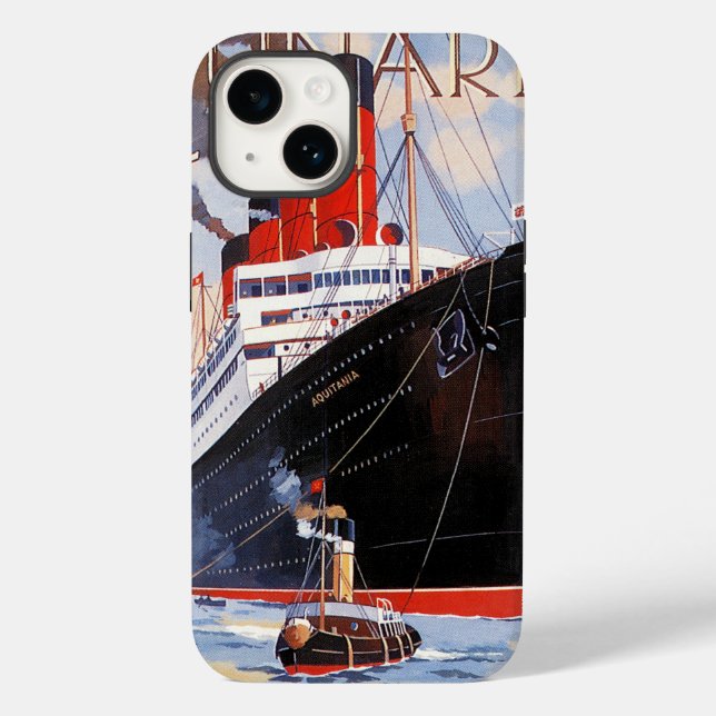 COQUES Case-Mate iPhone CUNARD OCEAN LINER AQUITANIA (Verso)