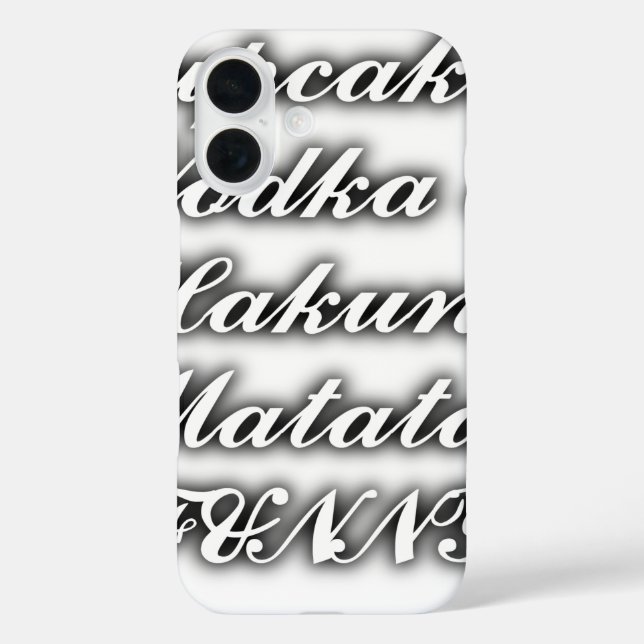 Coques Case-Mate iPhone Cupcakes Vodka Hakuna Matata FUNNY (Verso)