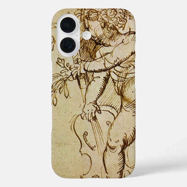 Coques Case-Mate iPhone Cupid avec un violon par Domenico Campagnola (Verso)