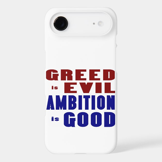 Coques Case-Mate iPhone Cupidité et ambition (Verso)
