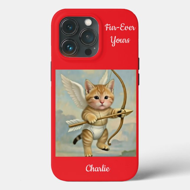Coques Case-Mate iPhone Cupidon Chat Mignon Drôle (Verso)