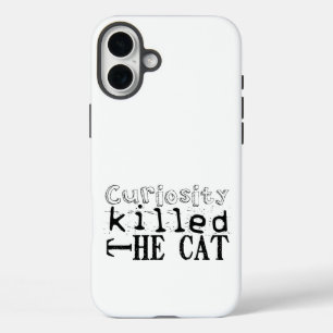 Coques iPhone 16 Plus Curiosity tua Cat Popular Proverb SC