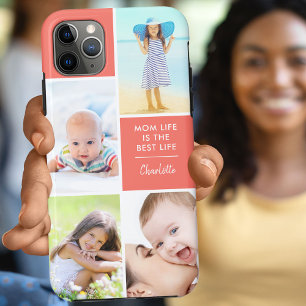 Case-Mate iPhone Case Custom 4 Photo La vie de maman est le meilleur cor