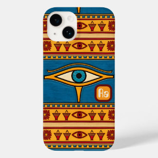Coque Pour iPhone 14 Custom Egyptian Eye of Horus, Eye of Ra Art