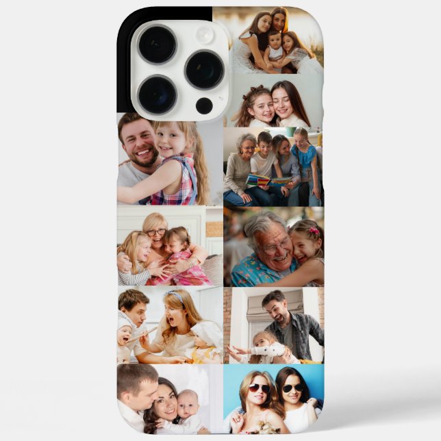 Coques Case-Mate iPhone Custom Family Photo Collage - Personalized Picture (Verso)