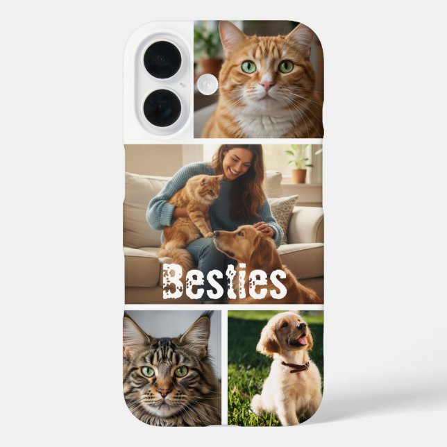 Coques Case-Mate iPhone Custom Pet Photo Collage iPhone Case (Verso)