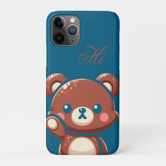 Case-Mate iPhone Case Cute Bear iPhone Case –Teal Blue Teddy Bear Barely