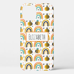 Case-Mate iPhone Case Cute Bumble Bee et Rainbows Motif