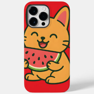 Coque Pour Pour iPhone 14 Pro Max Cute Cat Manger Watermelon - Kawaii iPhone 14 Pro