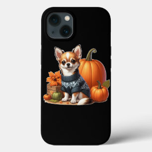Case-Mate iPhone Case Cute Chihuahua en Sweat avec Citrouille