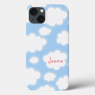 Etui iPhone Case-Mate Cute Clouds Pattern Blue Pink Personalized