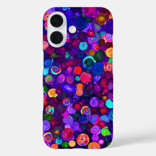 Coque Pour iPhone 16 Cute coloré cosmos cosmos motif
