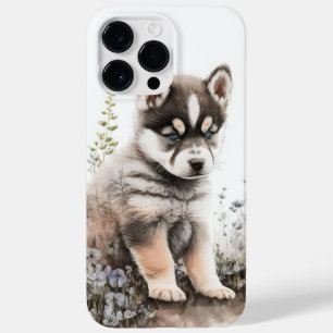 COQUE POUR POUR iPhone 14 PRO MAX CUTE COULEUR D'EAU ALASKAN MALAMUTE POPPER CHIEN
