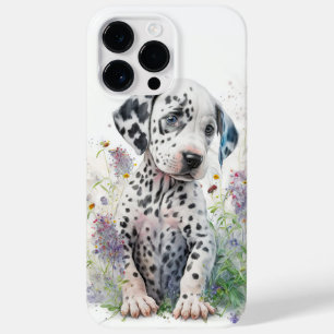 COQUE POUR POUR iPhone 14 PRO MAX CUTE COULEUR D'EAU BLACK BLANC PUPPÉ DE DALMATION