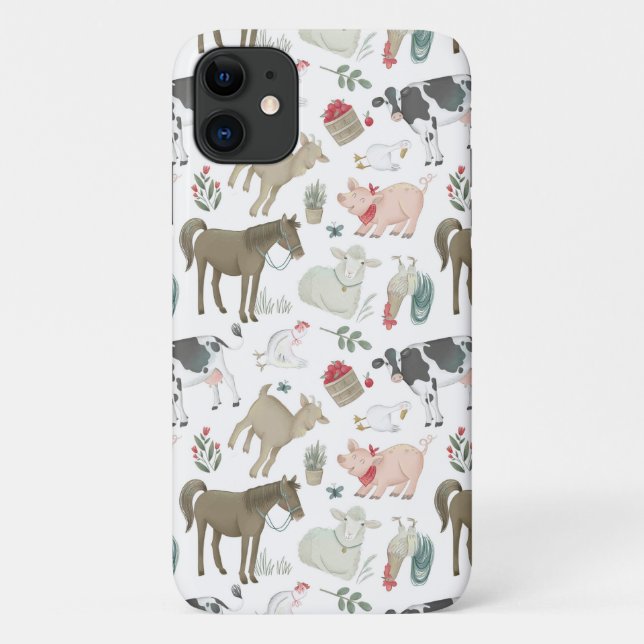 Coques Case-Mate iPhone Cute Country Agritourisme Animaux de ferme (Dos)