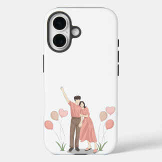 Coque Pour iPhone 16 Cute Couple Love Phone Case