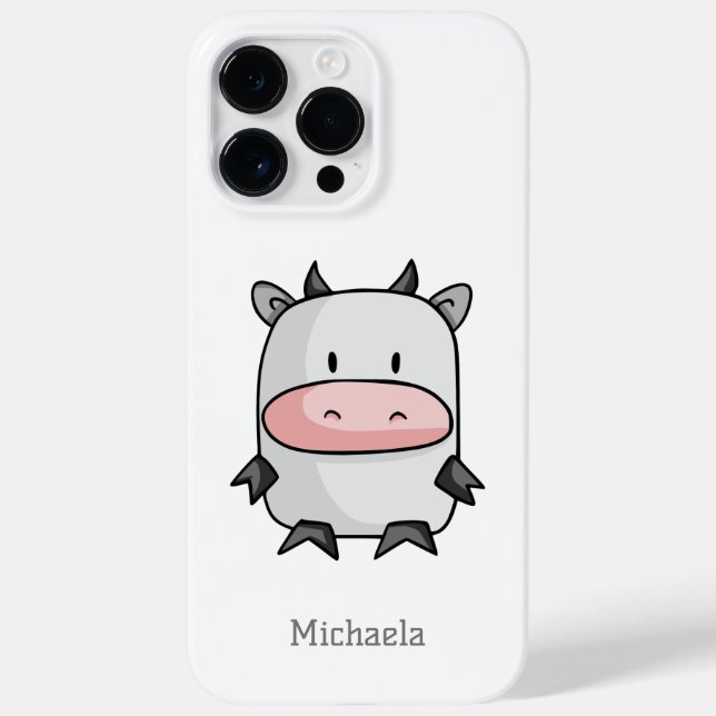 Coques Case-Mate iPhone Cute Cow Cartoon (Verso)
