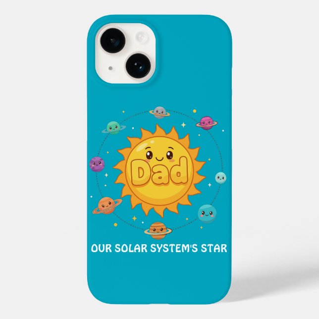 Coques Case-Mate iPhone Cute Dad Solar System Star Space Cartoon (Verso)