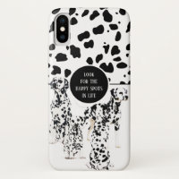 Cute Dalmatiens Noir & Blanc Zones Joyeuses