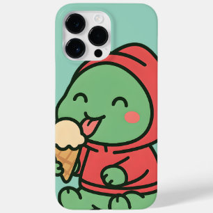 Coque Pour Pour iPhone 14 Pro Max Cute Dinosaur Manger Crème de glace - Cas de télép