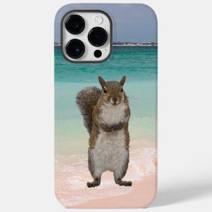 Coque Pour Pour iPhone 14 Pro Max Cute écureuil sur la scène de la plage des Caraïbe