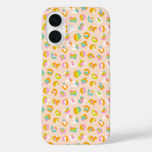 Coque Pour iPhone 16 Cute Empreinte de léopard Cheetah Spots Motif rose