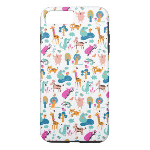 Case-Mate iPhone Case Cute et colorée Jungle Animaux Motif