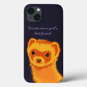 Case-Mate iPhone Case Cute ferret art Les furets sont les filles meilleu