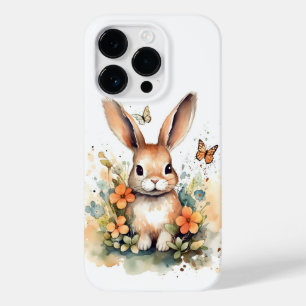 Coque Pour iPhone 14 Pro Cute Forest bébé lapin Pintes Nursery Art