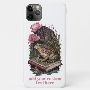 Case-Mate iPhone Case Cute Frog sur le Fleur sauvage de livre Cottagecor