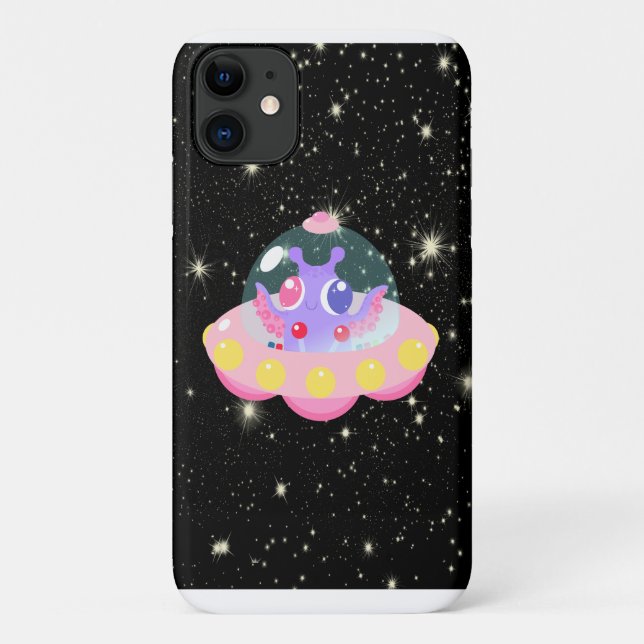 Coques Case-Mate iPhone Cute Galaxy Alien Espace extra-atmosphérique OVNI (Dos)