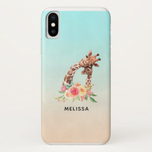Case-Mate iPhone Case Cute Giraffe Aquarelle Maman & Bébé