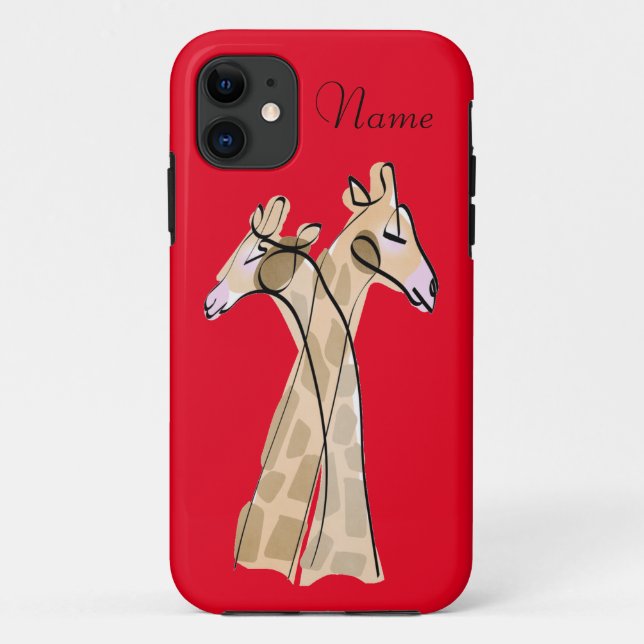 Coques Case-Mate iPhone Cute Giraffe Couple Thunder_Cove (Dos)