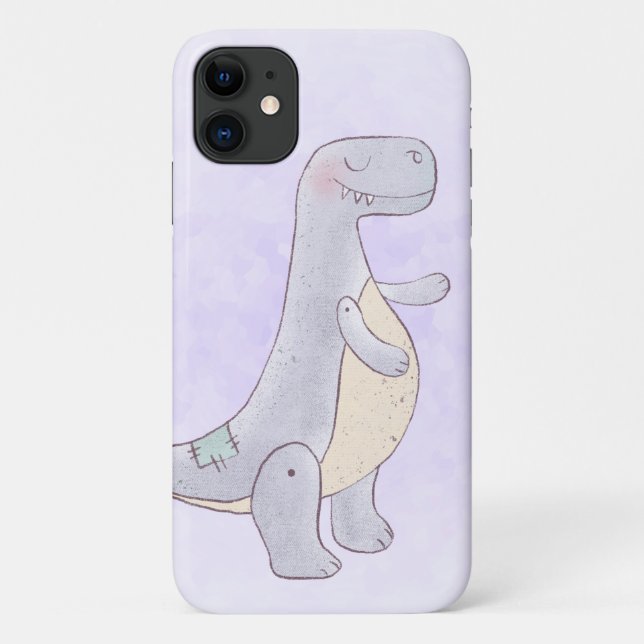 Coques Case-Mate iPhone Cute Gray Tyrannosaure Rex Dinosaur Toy (Dos)