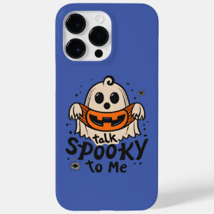 Coque Pour Pour iPhone 14 Pro Max Cute Halloween Ghost Retro : Parlez Éffrayant avec