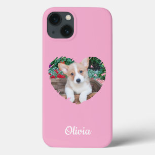 Case-Mate iPhone Case Cute Heart Pet Photo & Chien Empreintes de pattes,