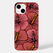 Cute hibiscus motif