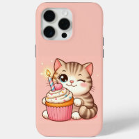 Cute Kawaii chaton avec Cupcake