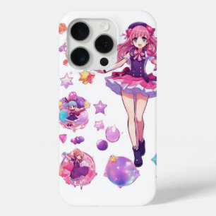 Coque iPhone 15 Pro Cute Kawaii Magical Girl iPhone 15 Couverture
